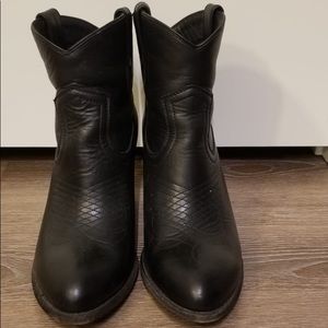 Frye Black Leather Booties, Never Worn Out, Sz 8.5